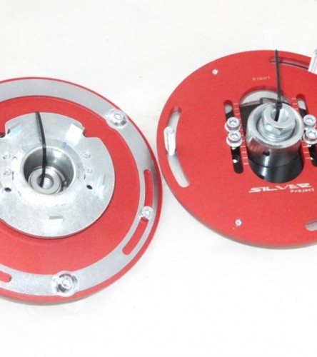 Silver Project Adjustable Top Mount Camber Plates MINI F55 F56 F57