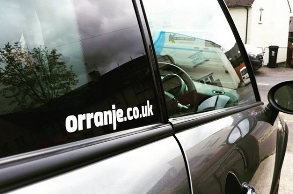 Orranje Vinyl Stickers