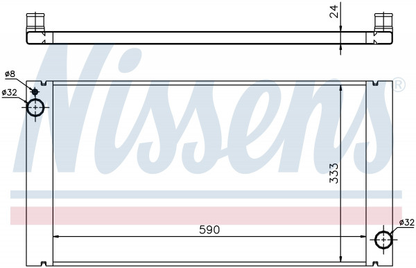 Nissens 69705 MINI R55 R56 R57 R58 R59 R60 R61 Uprated Alloy Radiator