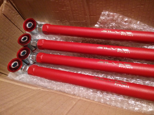 Silver Project Adjustable Rear Control Arms | Orranje