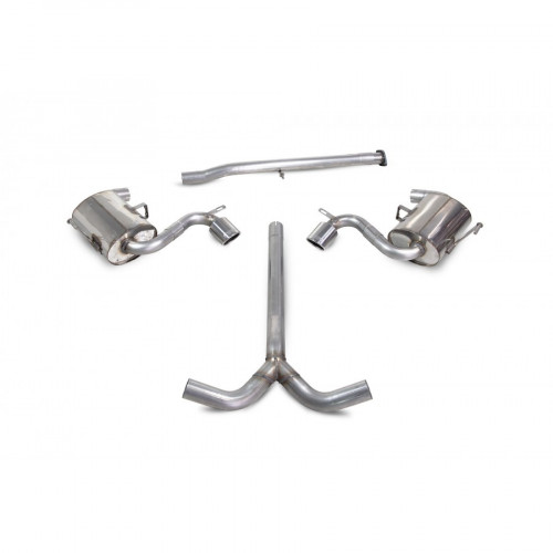 Scorpion R53 R52 Catback Exhaust with 90mm Monaco Trims - Non-Resonated SMN003