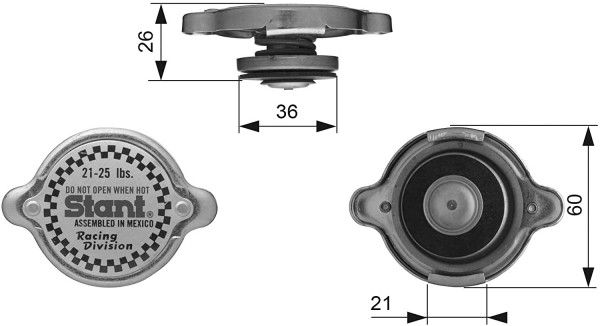 Stant 21-25 PSI Radiator Cap
