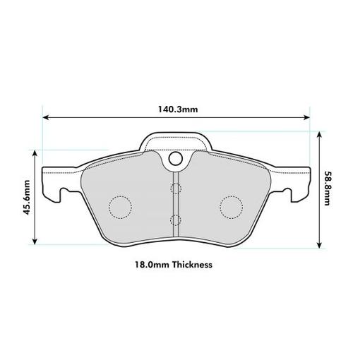 PBS ProTrack ProRace Front Brake Pads R50 R52 R53 8138