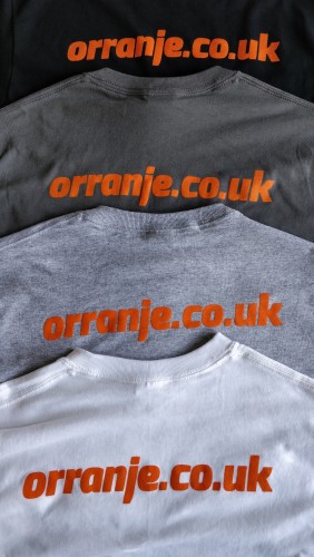 Orranje Logo & Address - Short Sleeve T-Shirt