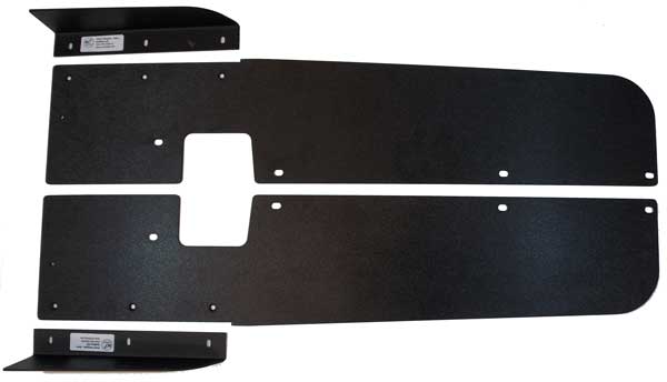 M7 Shorty Side Splitters R55 Clubman Black ABS Plastic