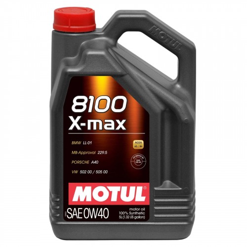 Motul 5ltr 8100 X-Max 0W40 Fully Synthetic Engine Oil