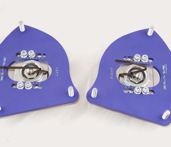 Silver Project Adjustable Top Mount Camber Plates R50-R53