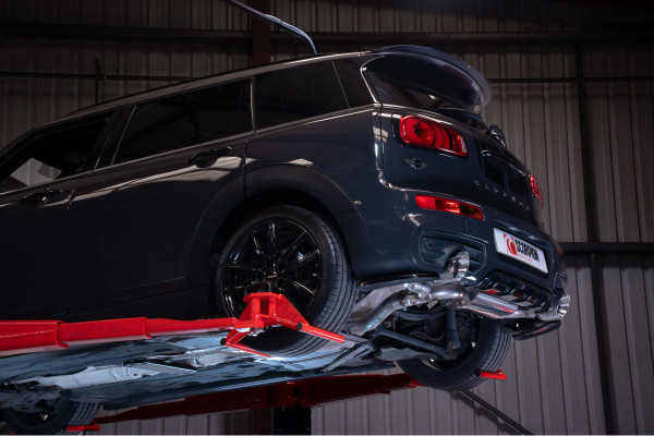 Scorpion Exhaust Non Resonated Cat Back System MINI Clubman F54 2015-18 - Polished 114mm Daytona Trims