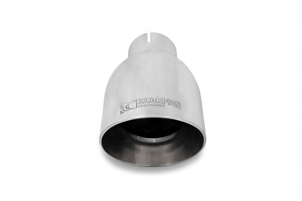 Scorpion Exhaust Resonated Cat Back System MINI Clubman F54 2015-18 - Polished 114mm Daytona Trims