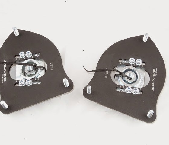 Silver Project Adjustable Top Mount Camber Plates R50-R53