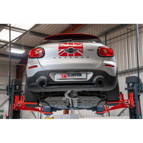 Scorpion Exhausts Catback System 100mm Carbon Fibre Ascari - Non-Resonated MINI R60 Countryman R61 Paceman Cooper S All4