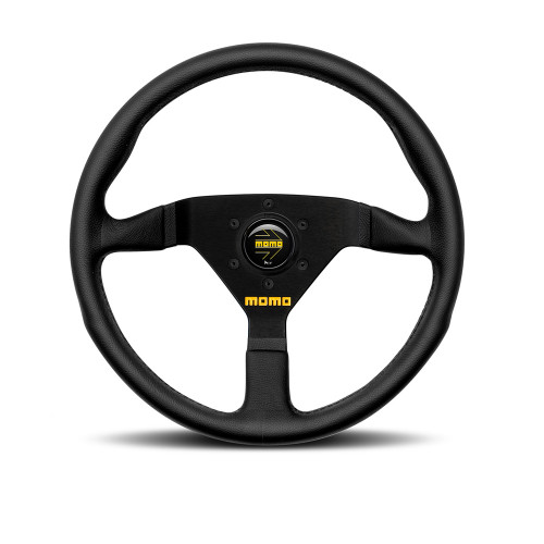 MOMO 350mm MOD.78 Steering Wheel - Black Leather