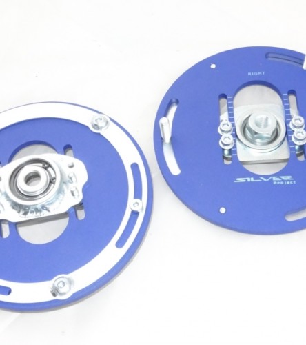 Silver Project Adjustable Top Mount Camber Plates MINI F55 F56 F57