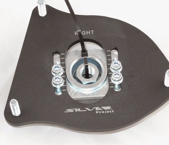 Silver Project Adjustable Top Mount Camber Plates R50-R53