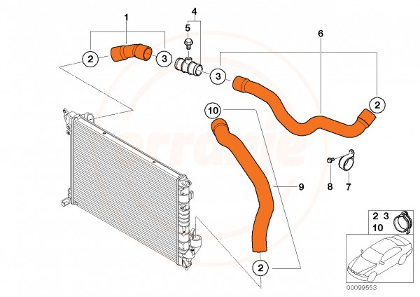 Pro Hoses Silicone R53 Radiator Coolant Hoses