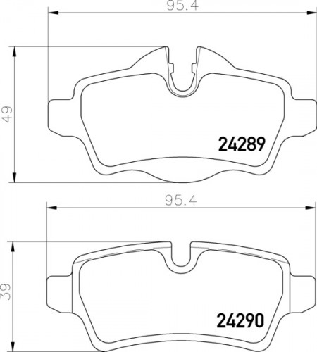 Mintex R56 Rear Brake Pads - MDB2930