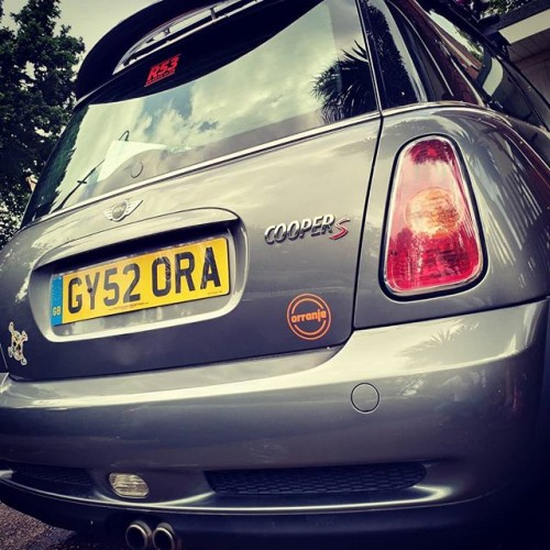 Orranje Vinyl Stickers