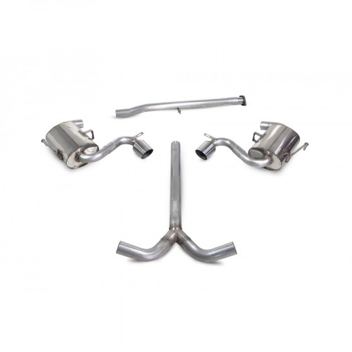 Scorpion R53 R52 Catback Exhaust with 90mm STW Trims - Resonated SMN012S