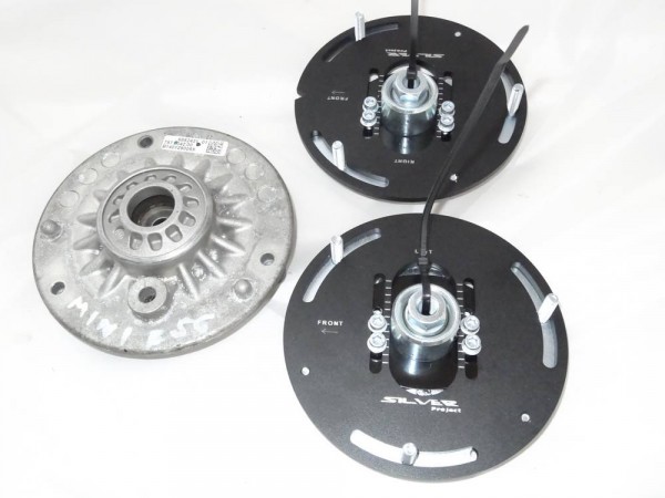 Silver Project Adjustable Top Mount Camber Plates MINI F55 F56 F57
