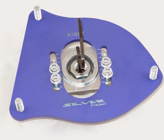 Silver Project Adjustable Top Mount Camber Plates R50-R53