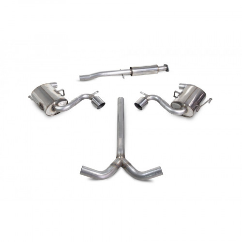 Scorpion R53 R52 Catback Exhaust with 90mm STW Trims - Non-Resonated SMN003S