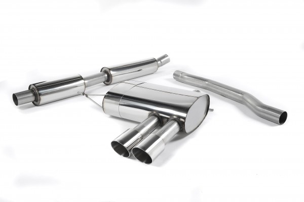 Milltek Exhausts Catback System Polished Tips Twin 90mm GT90 - Resonated MINI F56 Non-GPF Cooper
