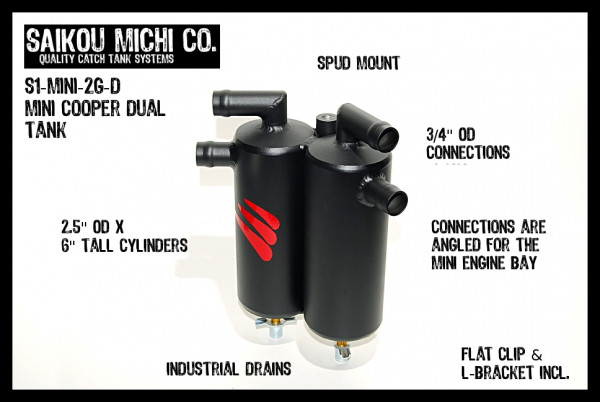 Saikou Michi Dual Oil Catch Can R55-R59 | Orranje