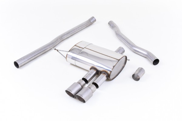 Milltek Exhausts Catback System Titanium Tips Twin 90mm GT90 - Non-Resonated MINI F56 Non-GPF Cooper S