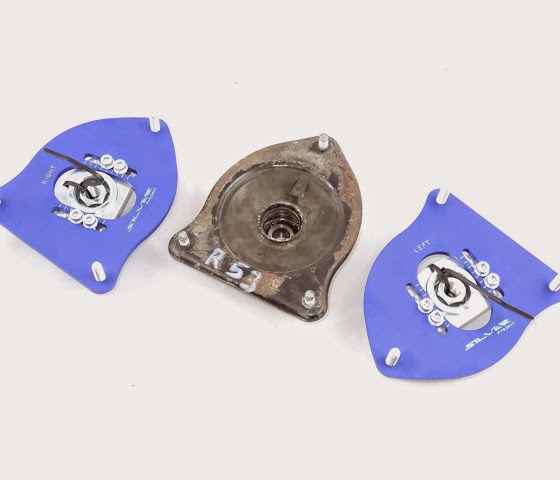 Silver Project Adjustable Top Mount Camber Plates R50-R53
