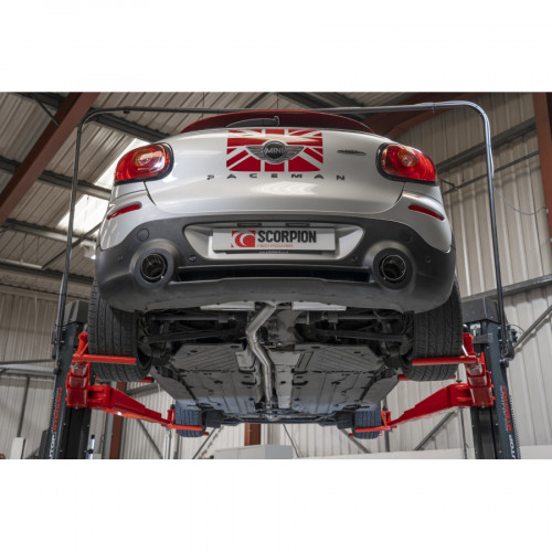 Scorpion Exhausts Catback System 100mm Ceramic Black Daytona - Non-Resonated MINI R60 Countryman R61 Paceman Cooper S All4