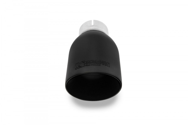 Scorpion Exhaust Resonated Cat Back System MINI Clubman F54 2015-18 - Ceramic Black 114mm Daytona Trims