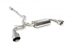 Scorpion Exhaust Resonated Cat Back System MINI Clubman F54 2015-18 - Polished 114mm Daytona Trims