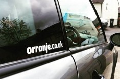 Orranje Vinyl Stickers