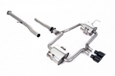 Milltek R53 Catback Exhaust Hatchback - Non-Resonated Cerakote Black 76mm Trims SSXM480