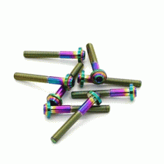 Orranje Rainbow Titanium Intercooler Snoot Boot Clamp Bolt Kit R53 R52 R50