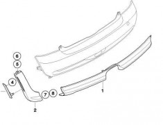 MINI R53 JCW GP Rear Bumper Trim